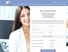 Tablet Screenshot of non-profit.debtcafe.com